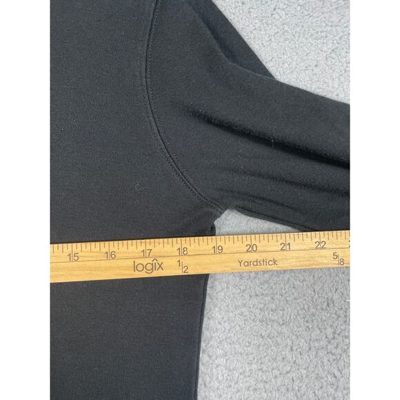 Designers Studio Originals Women's Black Mock Neck Shirt With Snowman Holiday - Picture 5 of 11